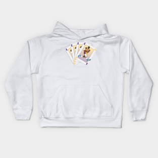 King James Deck of Cards Kids Hoodie